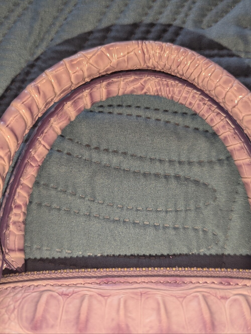 BRAHMIN DUXBURY SATCHEL LAVENDER - Picture 7 of 14